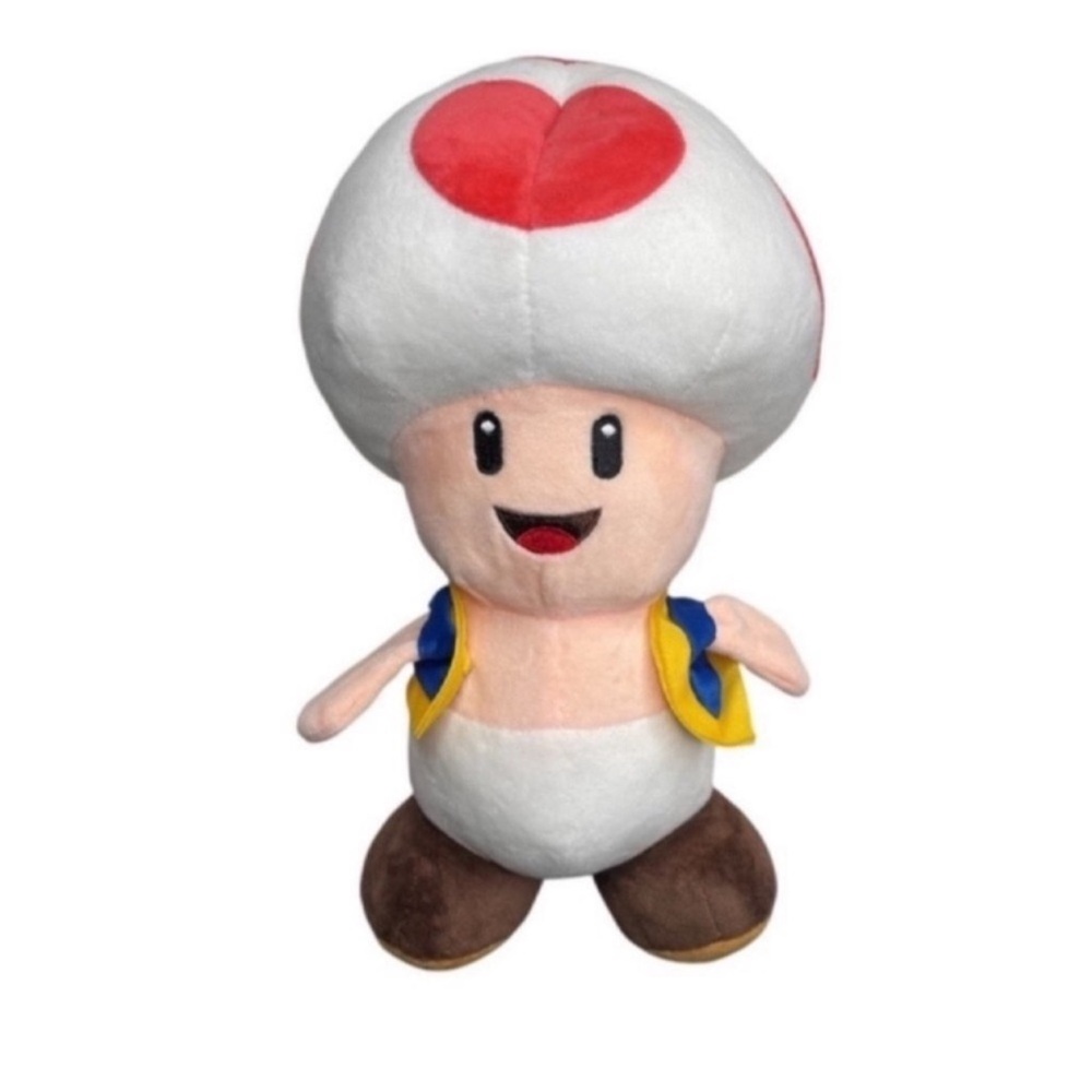 Nintendo Super Mario Bros Toad toy plush